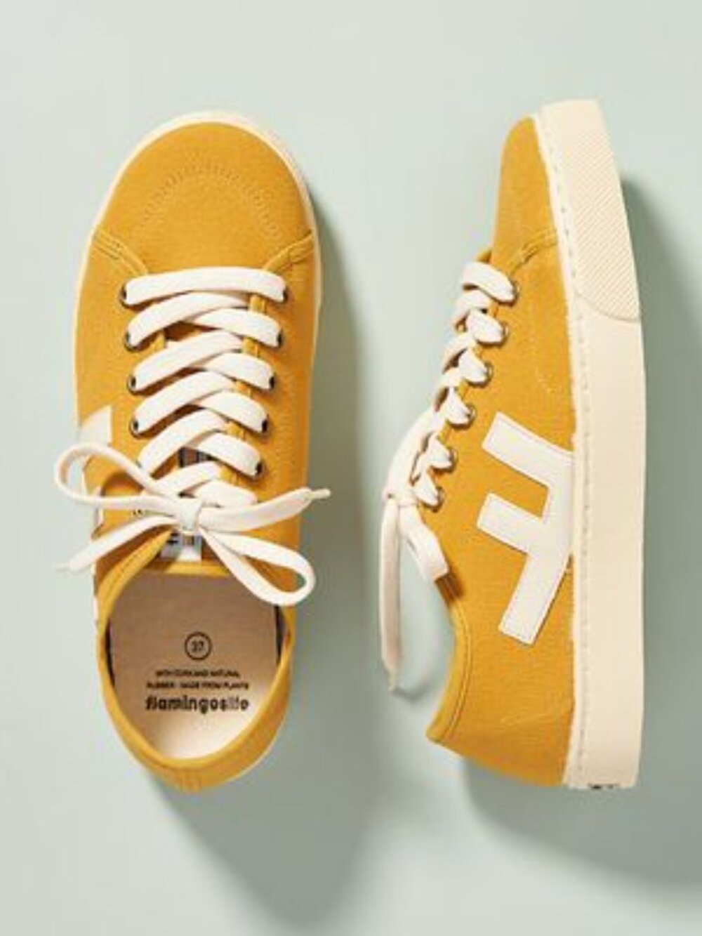 Flamingos Life | Eco-Conscious Organic Cotton Rancho Sneakers | NIB